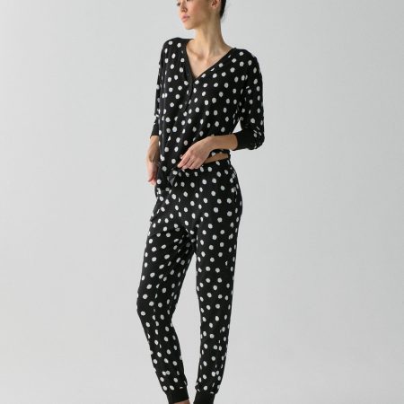 Black Polka Dot
