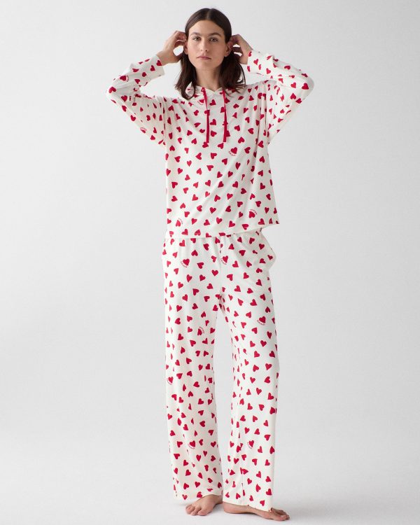 Kate Spade Valentine's Hooded Sleep Set