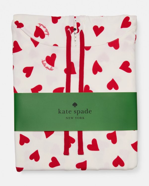 Kate Spade Valentine's Hooded Sleep Set