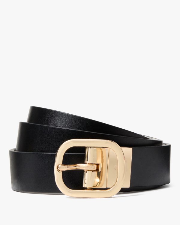 Kate Spade Textured Spade Flower Reversible Belt