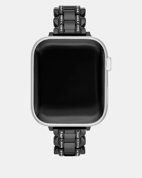 Kate Spade Black Stainless Steel 38-45mm Band For Apple Watch®