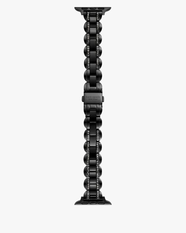 Kate Spade Black Stainless Steel 38-45mm Band For Apple Watch®
