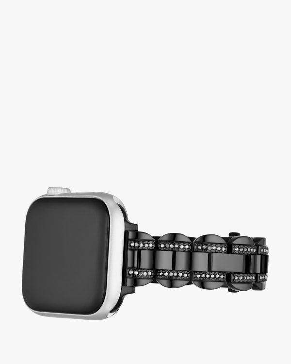 Kate Spade Black Stainless Steel 38-45mm Band For Apple Watch®