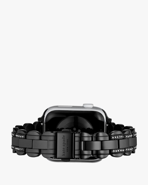 Kate Spade Black Stainless Steel 38-45mm Band For Apple Watch®