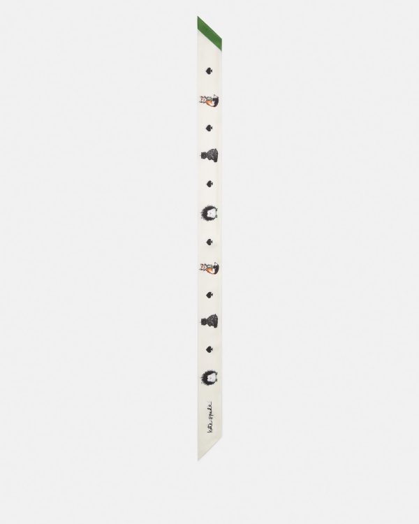 Kate Spade Critters Silk Skinny Scarf