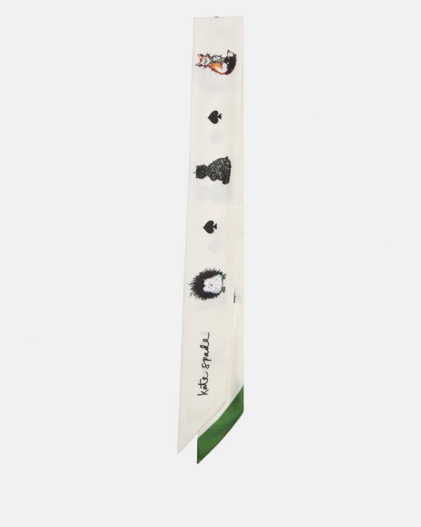 Kate Spade Critters Silk Skinny Scarf