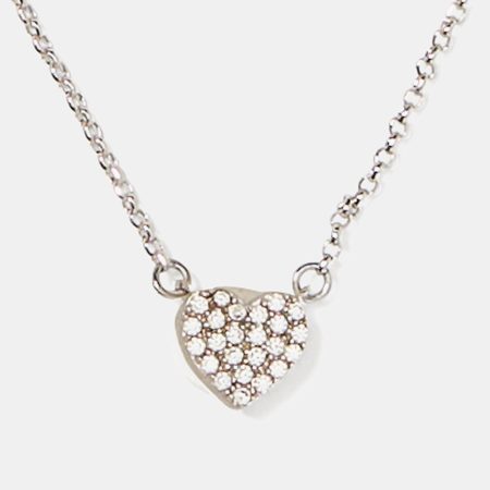 Kate Spade Yours Truly Pave Heart Mini Pendant Necklace