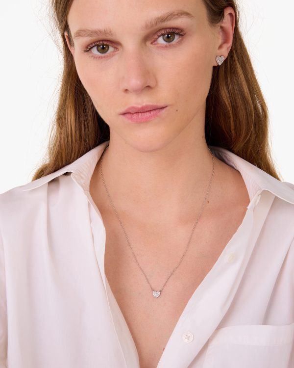 Kate Spade Yours Truly Pave Heart Mini Pendant Necklace