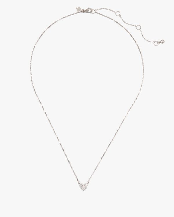 Kate Spade Yours Truly Pave Heart Mini Pendant Necklace