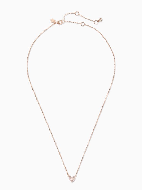 Kate Spade Yours Truly Pave Heart Mini Pendant Necklace