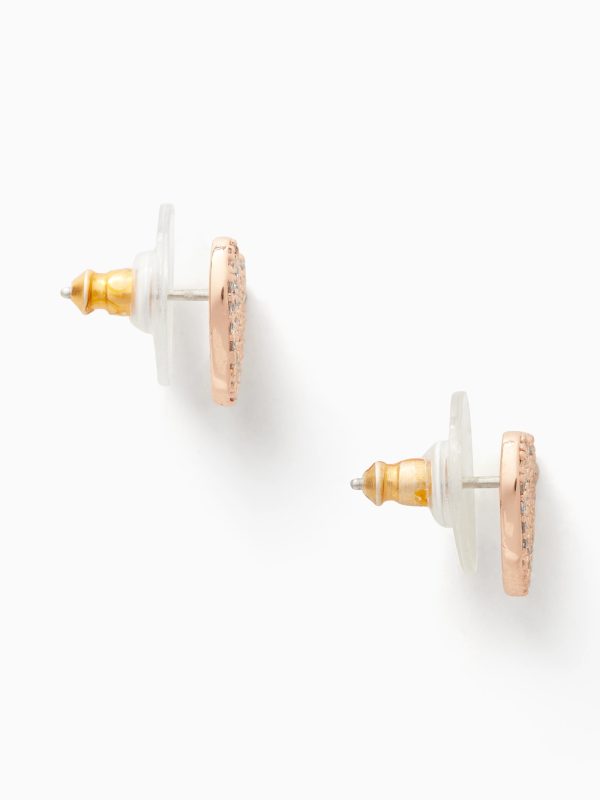 Kate Spade Yours Truly Pave Heart Studs