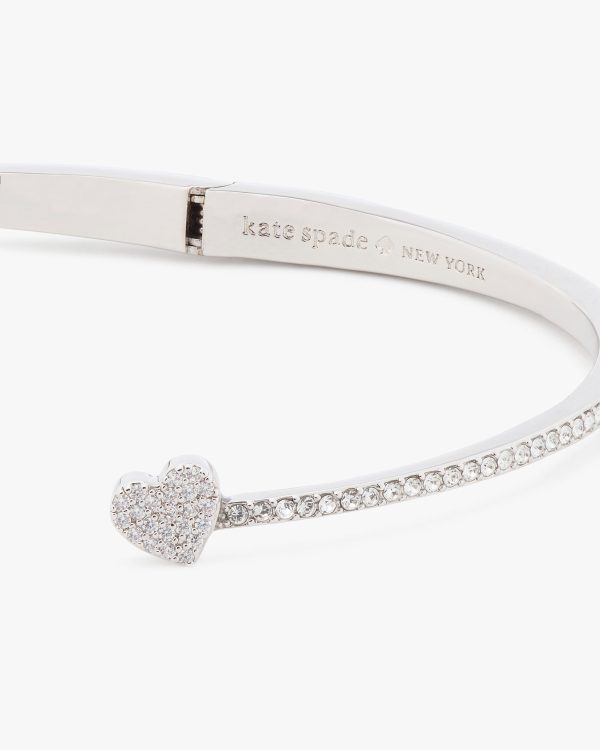 Kate Spade Yours Truly Pave Open Hinge Cuff
