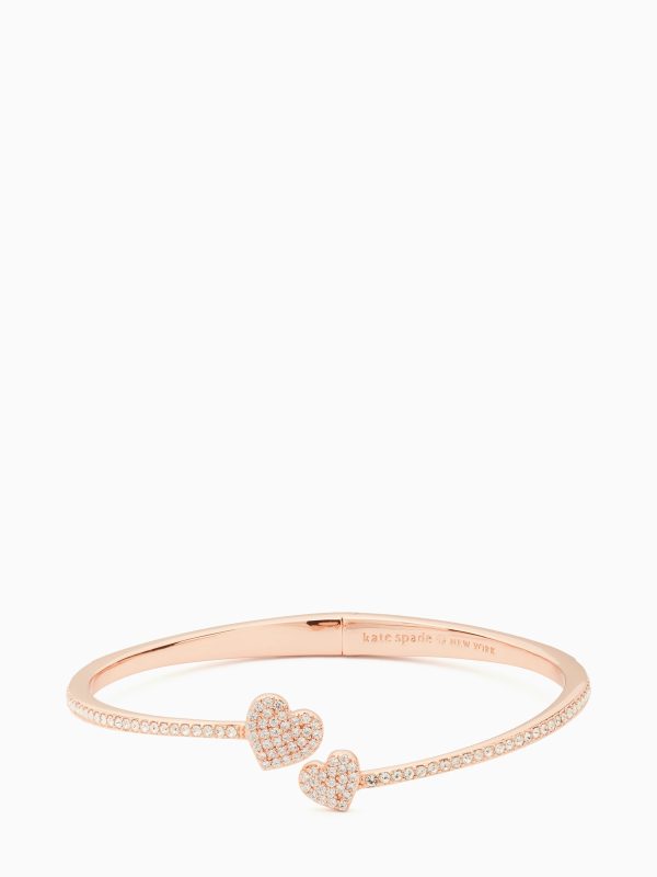 Kate Spade Yours Truly Pave Open Hinge Cuff