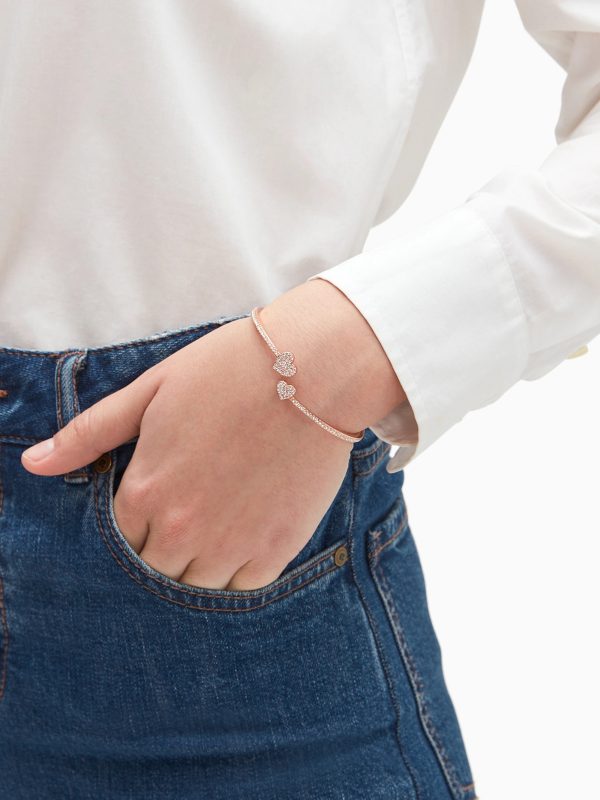 Kate Spade Yours Truly Pave Open Hinge Cuff