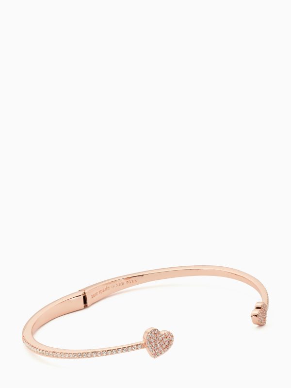 Kate Spade Yours Truly Pave Open Hinge Cuff