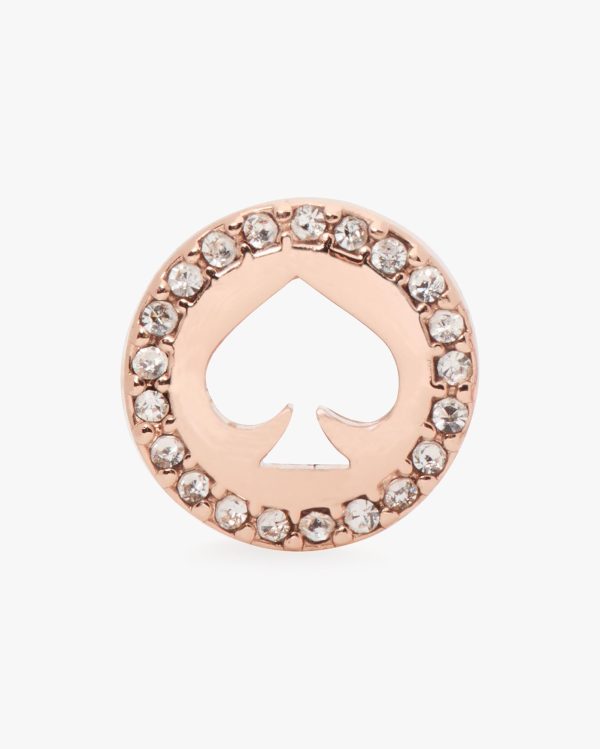 Kate Spade Spot The Spade Pave Halo Spade Studs
