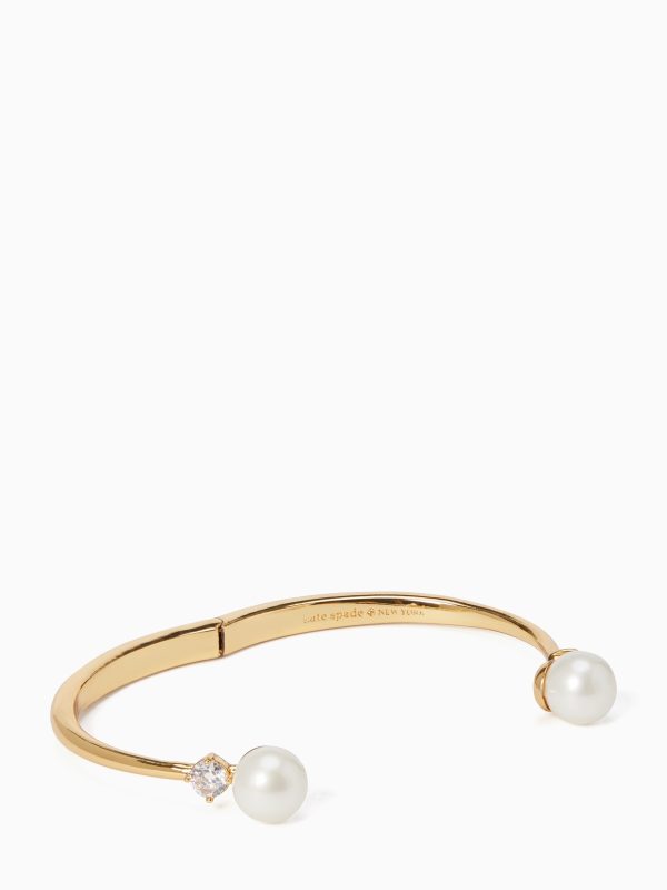Kate Spade Pearls Of Wisdom Open Hinged Bangle