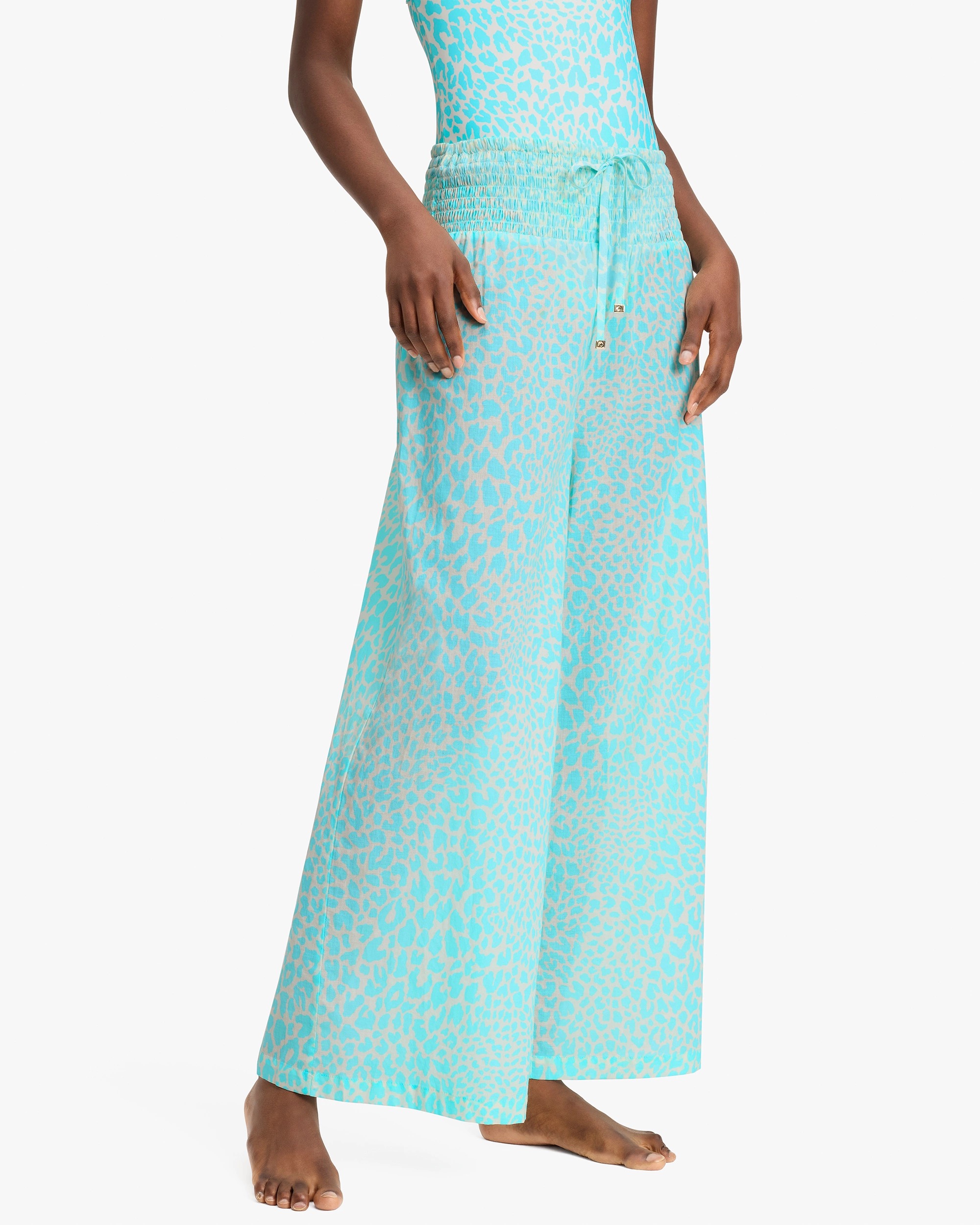 Kate Spade Regal Leopard Cover-up Pants