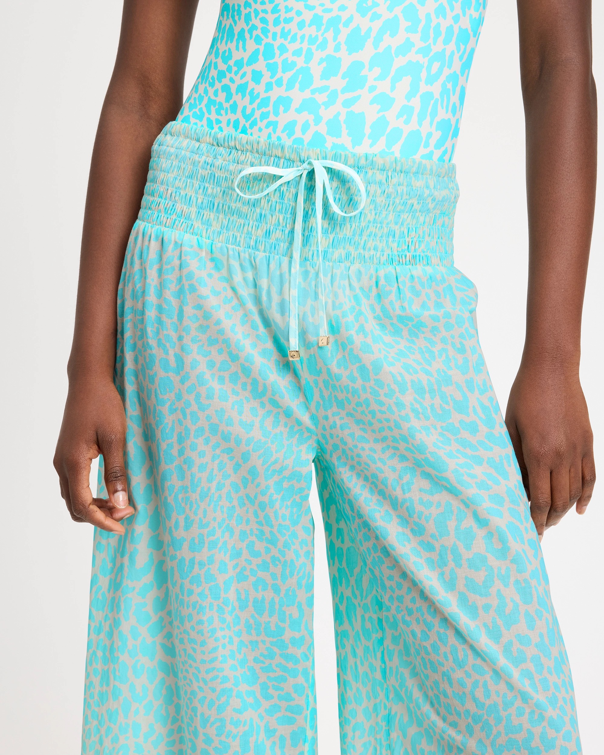 Kate Spade Regal Leopard Cover-up Pants - Image 2