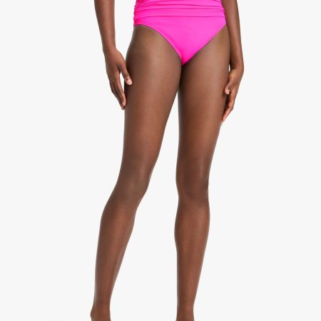 Kate Spade Shirred High Waist Bikini Bottom