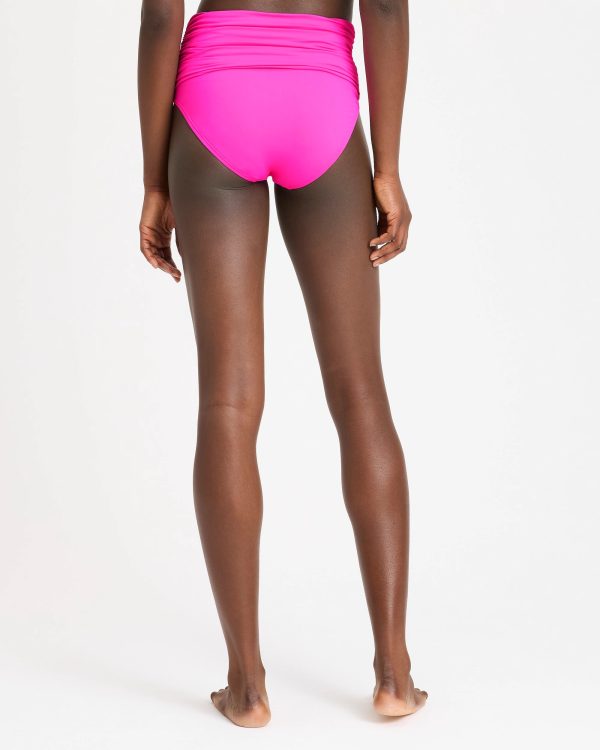 Kate Spade Shirred High Waist Bikini Bottom