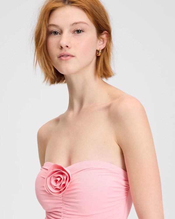 Kate Spade Rose Bandeau One Piece