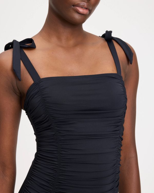 Kate Spade Bow Shoulder Tie One-piece