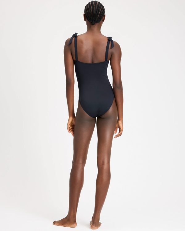 Kate Spade Bow Shoulder Tie One-piece