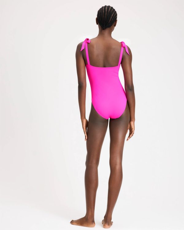 Kate Spade Bow Shoulder Tie One-piece