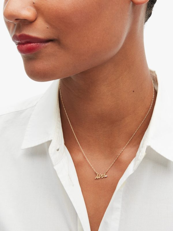 Kate Spade Say Yes Mrs Necklace