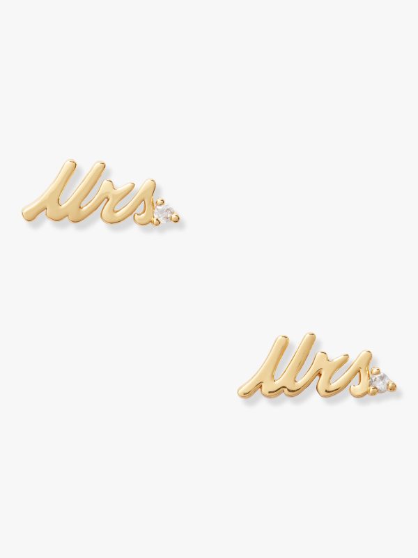 Kate Spade Say Yes Mrs Studs