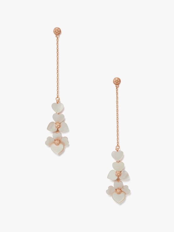 Kate Spade Precious Pansy Linear Earrings