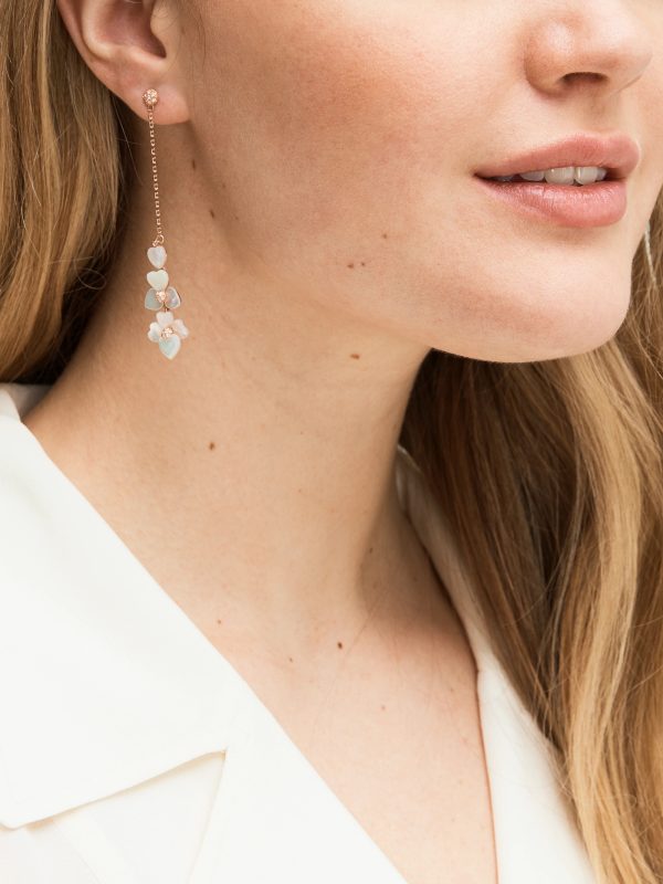 Kate Spade Precious Pansy Linear Earrings