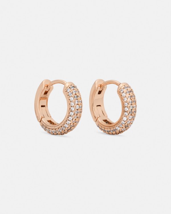 Kate Spade Brilliant Statements Pavé Mini Huggies