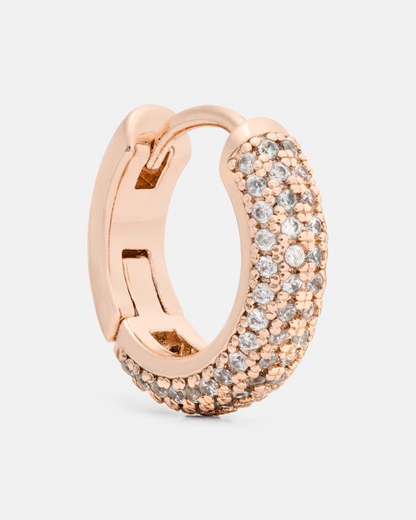 Kate Spade Brilliant Statements Pavé Mini Huggies