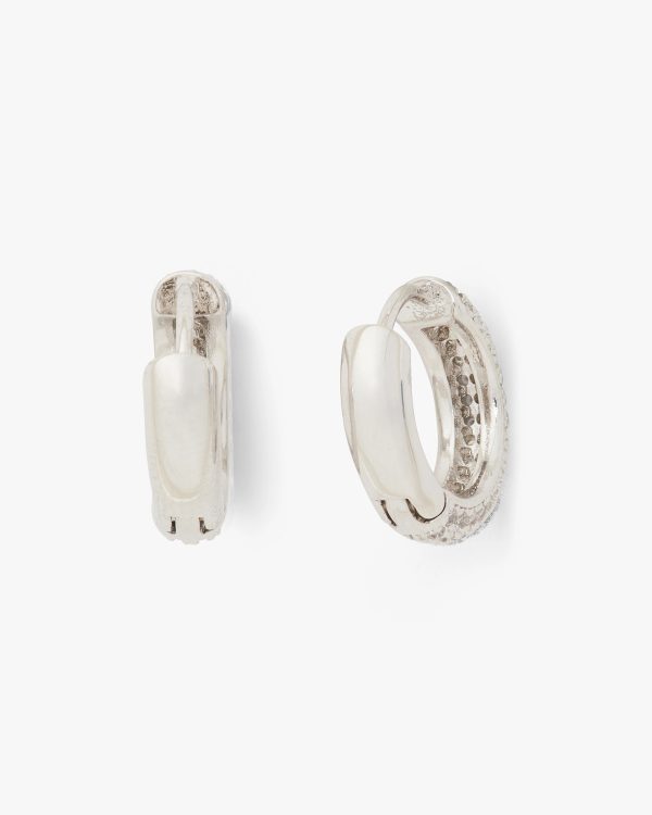 Kate Spade Brilliant Statements Pavé Mini Huggies