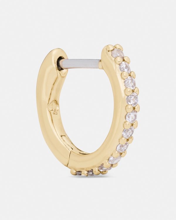 Kate Spade Brilliant Statements Pavé Mini Huggies