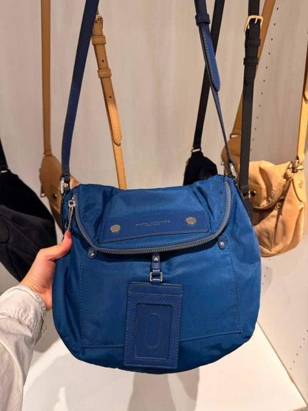 Marc Jacobs Preppy Nylon Natasha Crossbody Bag in Azure Blue