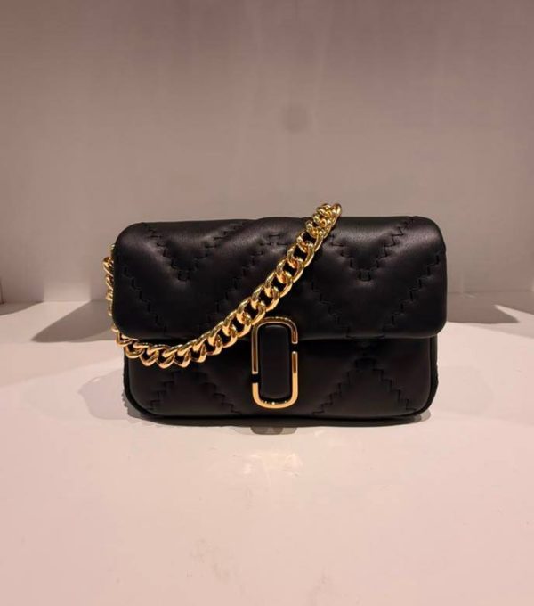 Marc Jacobs The Quilted J Marc Shoulder Bag Black - Preorder
