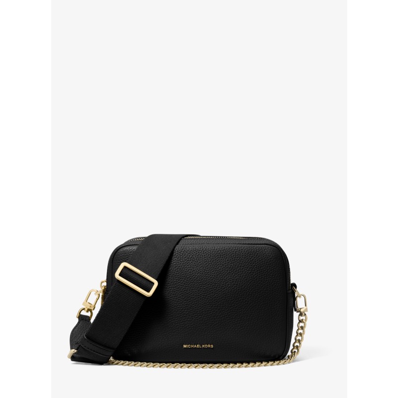 Michael Kors Bryant Medium Pebbled Leather Camera Crossbody Bag 32S5GYTC5L black 2025