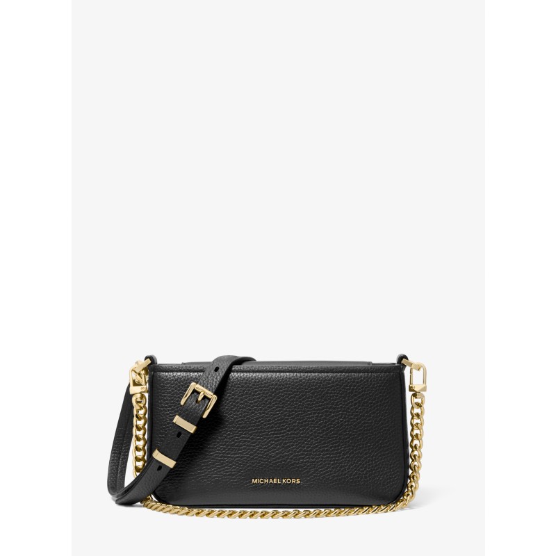 Michael Kors Bryant Small Pebbled Leather Convertible Pochette 32S5GYTU1L black chain handle 2025