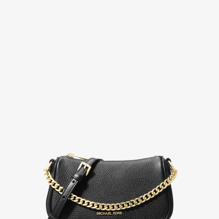 Michael Kors Carmela Small Pebbled Leather Convertible Crossbody Bag Black - Preorder