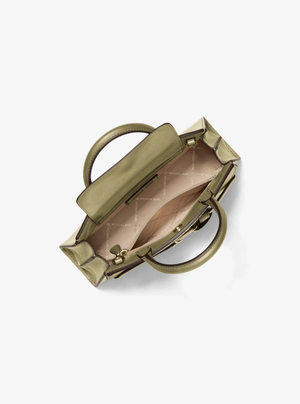 Michael Kors Greta Small Leather Convertible Crossbody Bag Luggage - Preorder