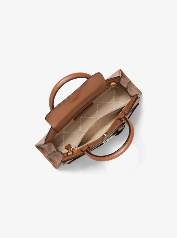 Michael Kors Greta Small Leather Convertible Crossbody Bag Luggage - Preorder