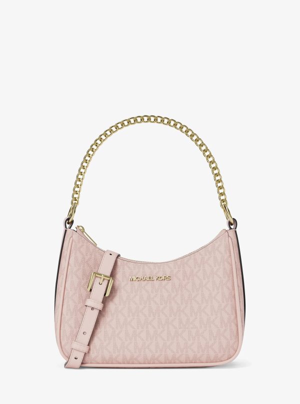 Michael Kors Jet Set Small Signature Logo Convertible Crossbody Bag Powder Blush - Preorder