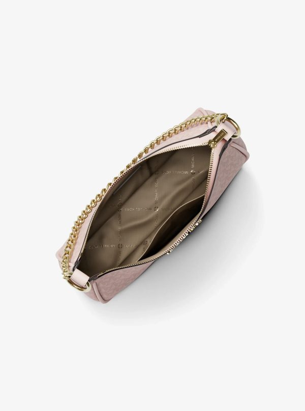 Michael Kors Jet Set Small Signature Logo Convertible Crossbody Bag Powder Blush - Preorder