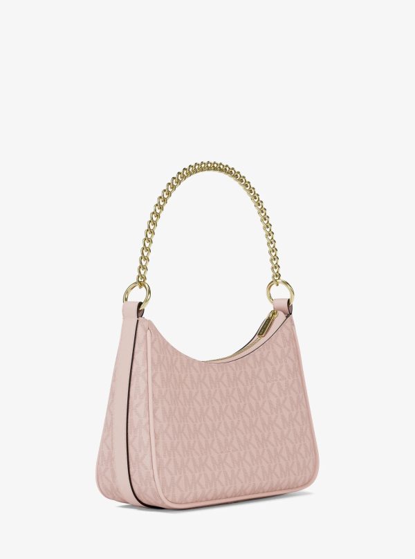 Michael Kors Jet Set Small Signature Logo Convertible Crossbody Bag Powder Blush - Preorder