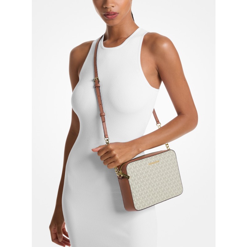 Michael Kors Jet Set Large Logo Crossbody 32F1GJ6C7B Vanilla 2026