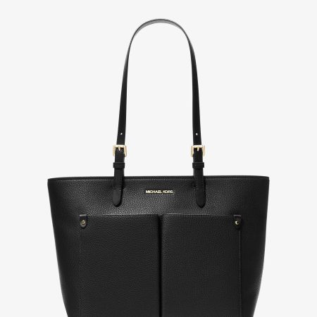 Michael Kors Jet Set Medium Pocket Tote Bag Black - Preorder