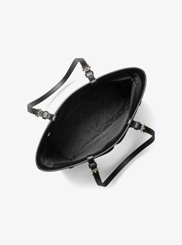 Michael Kors Jet Set Medium Pocket Tote Bag Black - Preorder